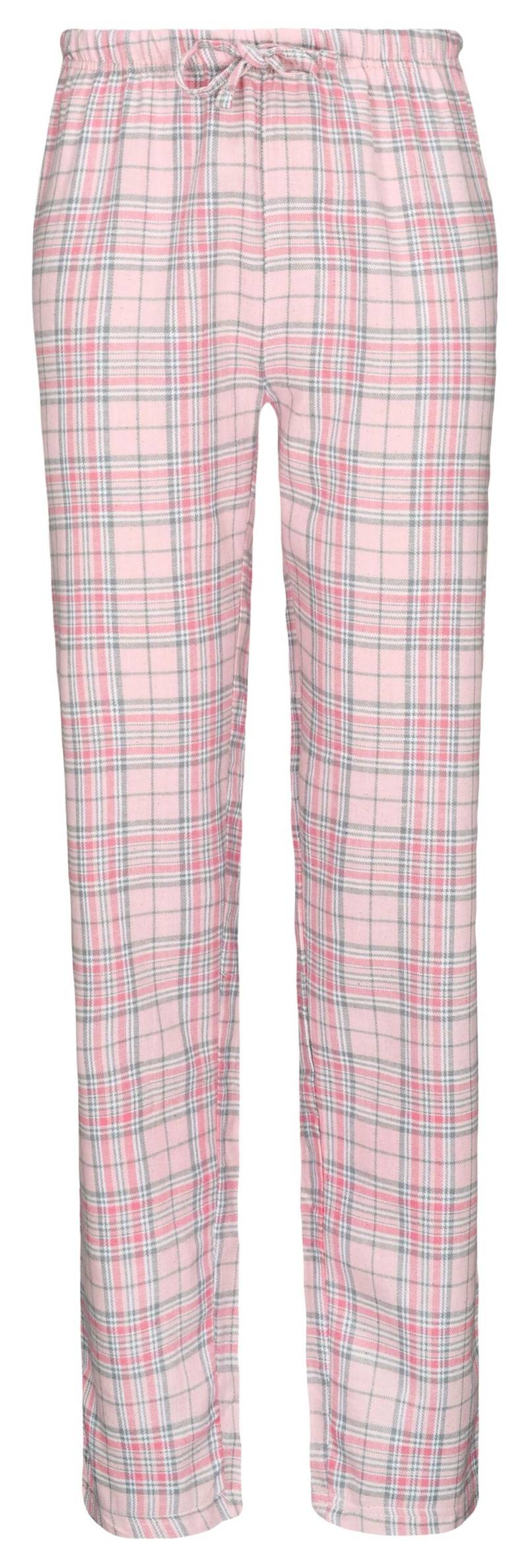 IN LINEA - Da.-Hose Flanell anthra/rose che - Gr. - 40 von IN LINEA