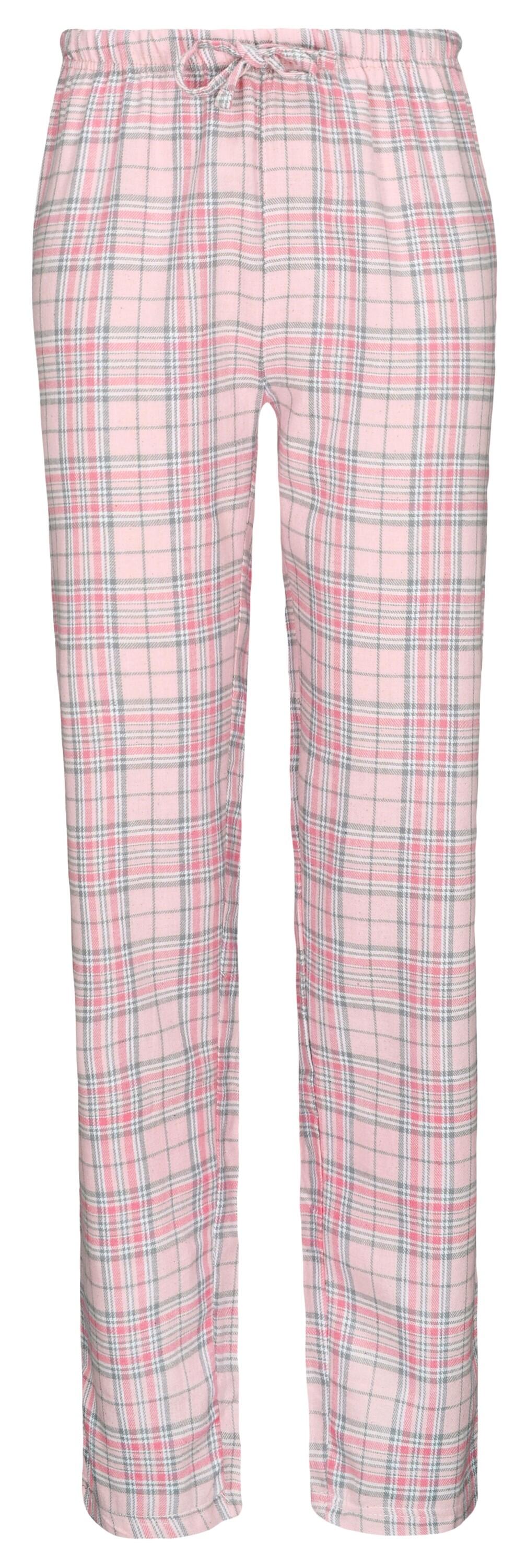 IN LINEA - Da.-Hose Flanell anthra/rose che - Gr. - 46 von IN LINEA