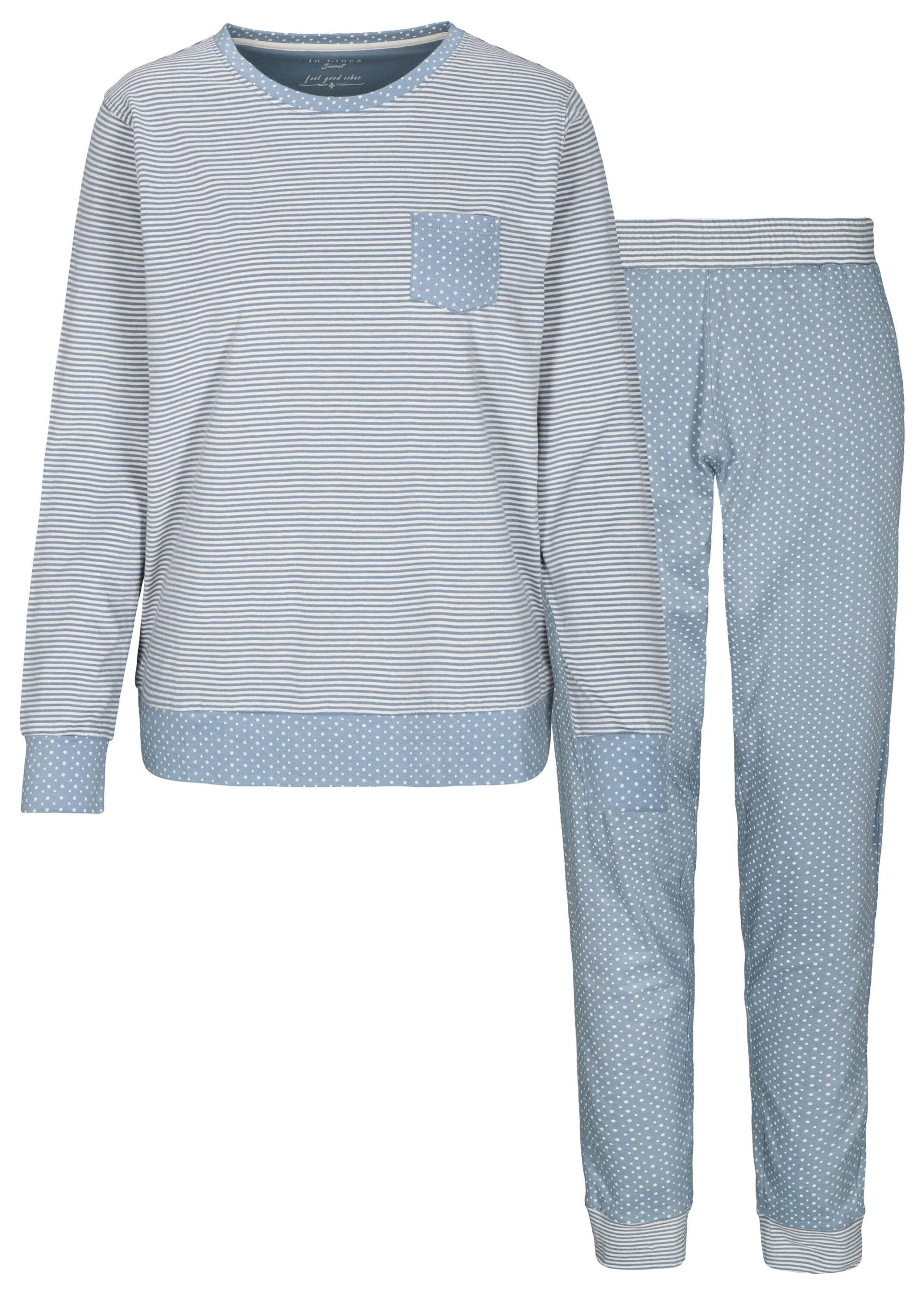 IN LINEA - Da.-Pyjama samtweich - Gr. - 46 von IN LINEA