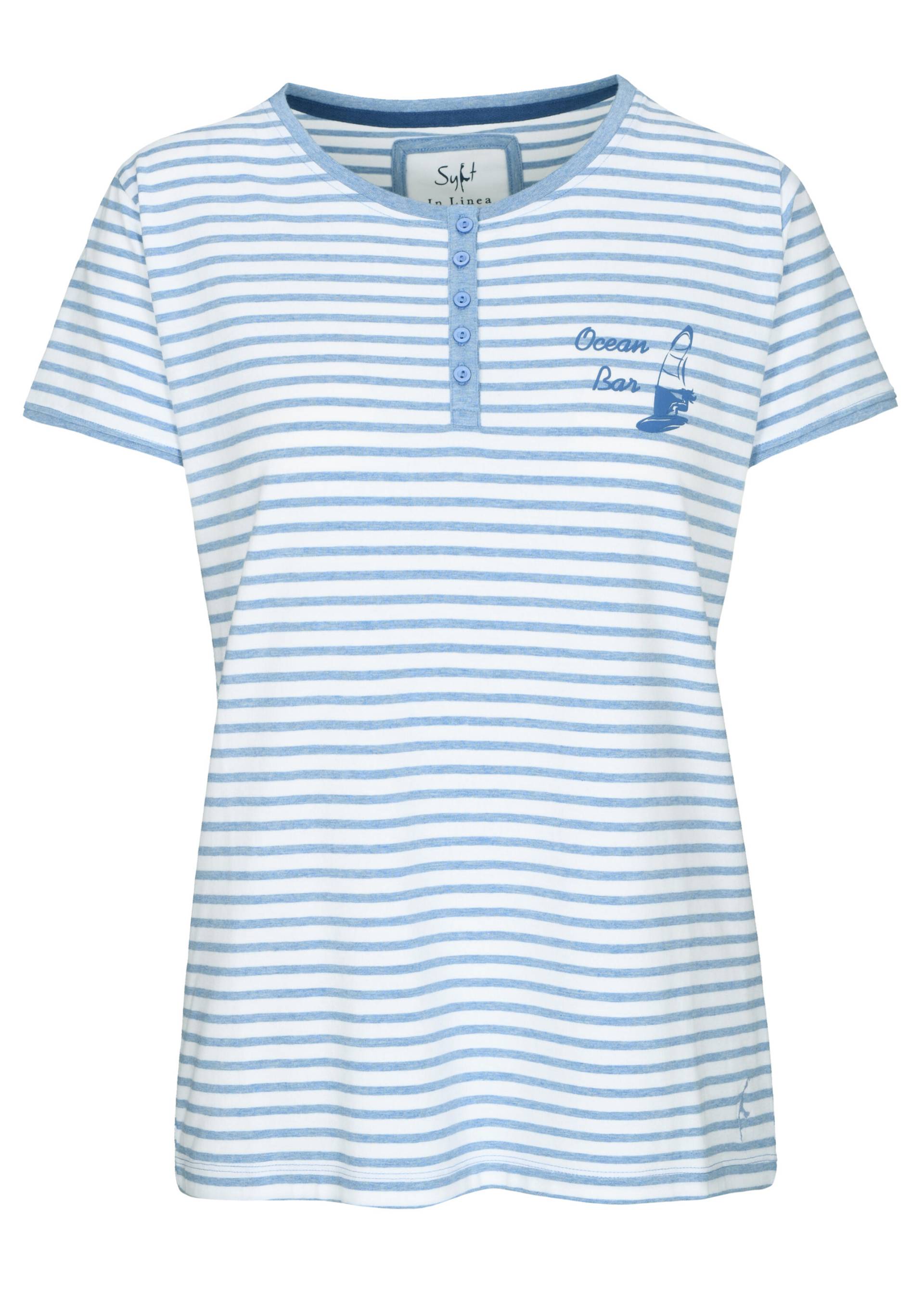 IN LINEA - Da.-Shirt Ringel jeans stripe - Gr. - 42 von IN LINEA