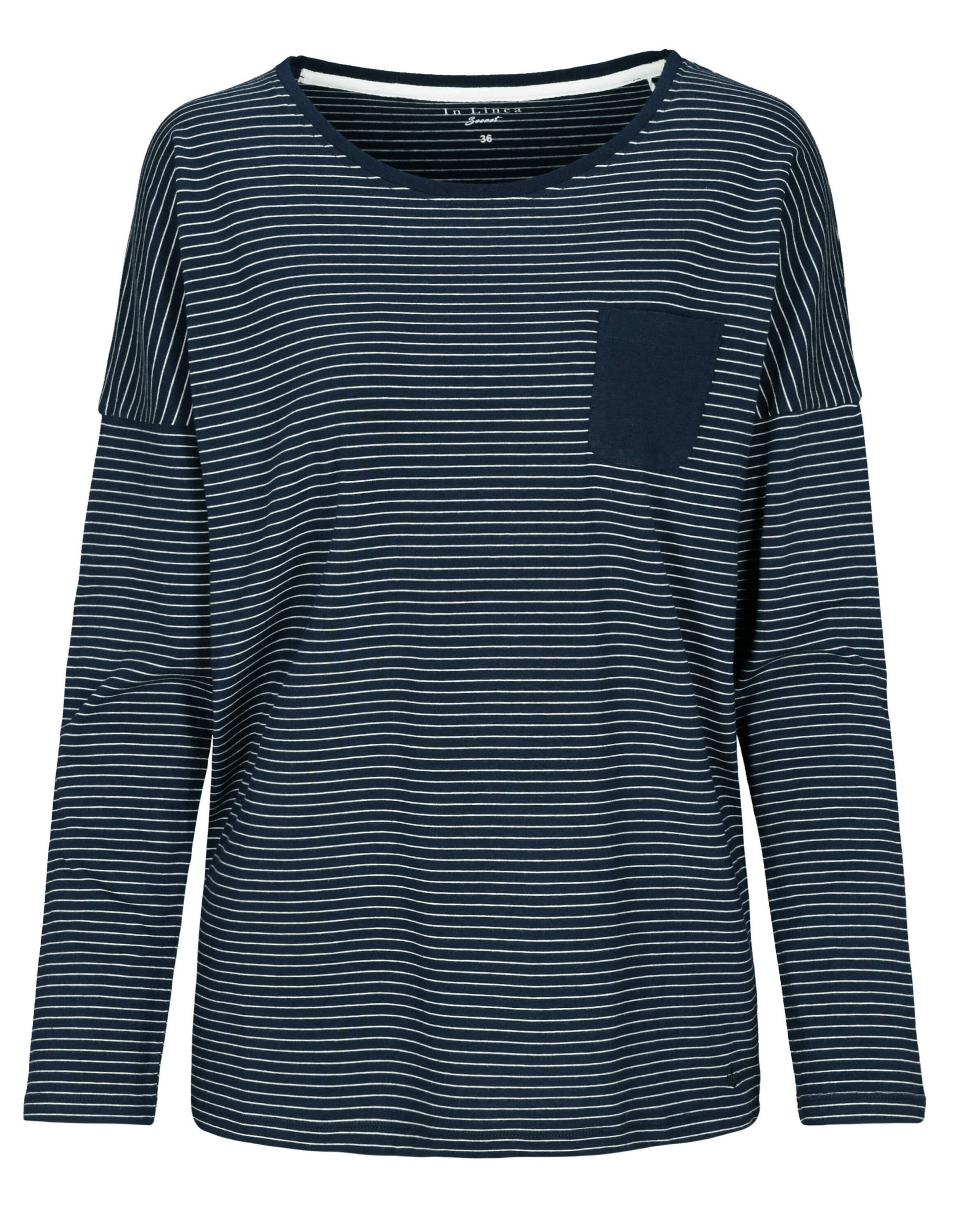 IN LINEA - Da.-Shirt Ringel night stripe - Gr. - 46 von IN LINEA
