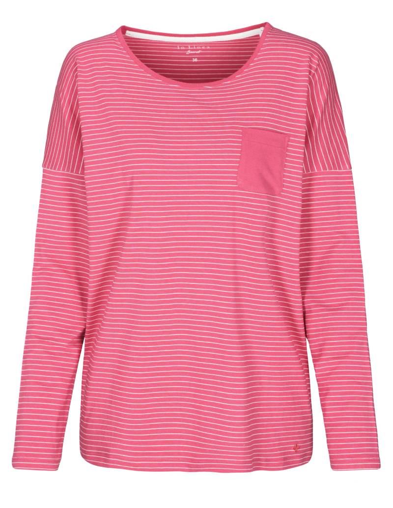 IN LINEA - Da.-Shirt Ringel raspberry strip - Gr. - 38 von IN LINEA