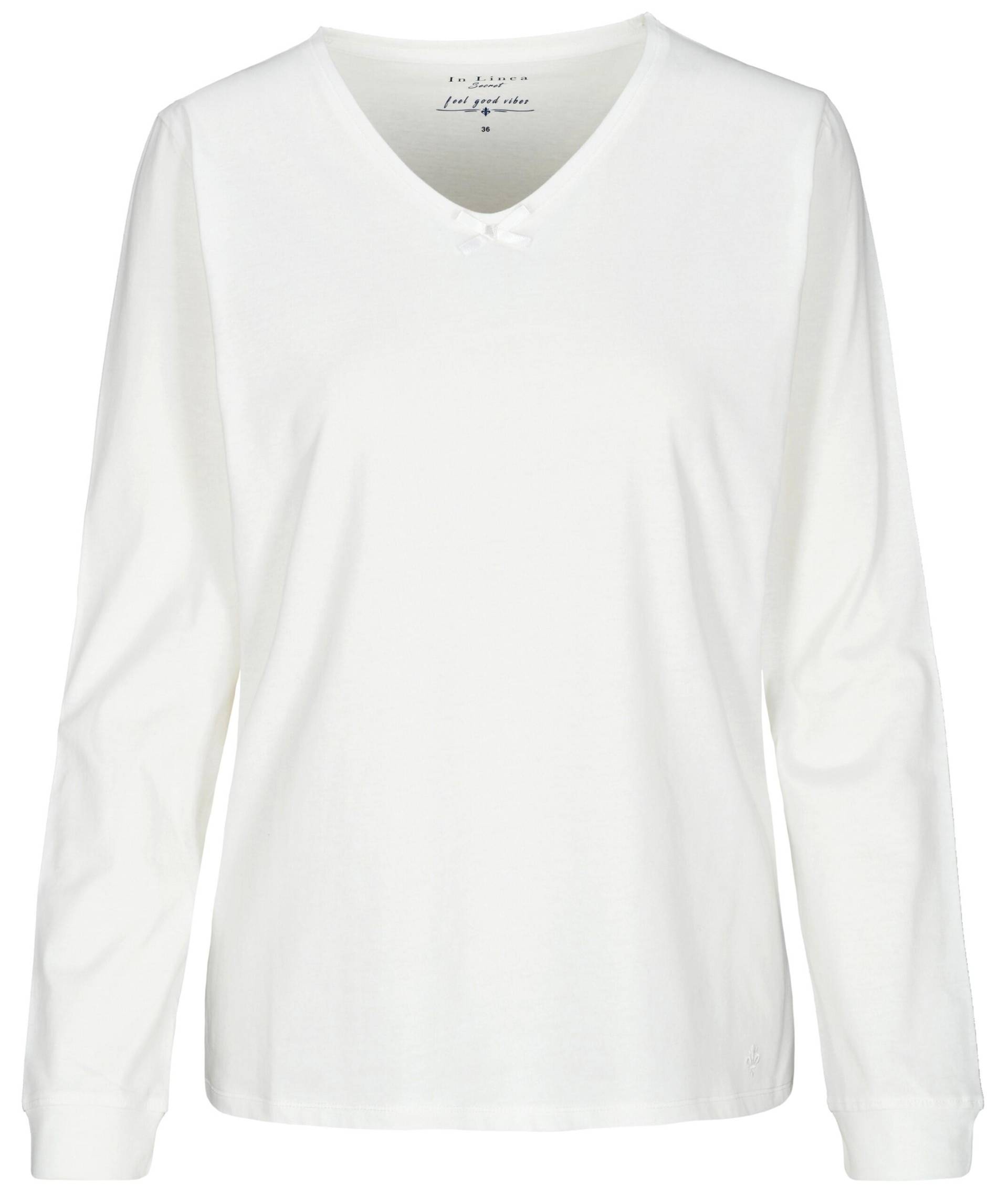 IN LINEA - Da.-Shirt samtweich ecru - Gr. - 36 von IN LINEA