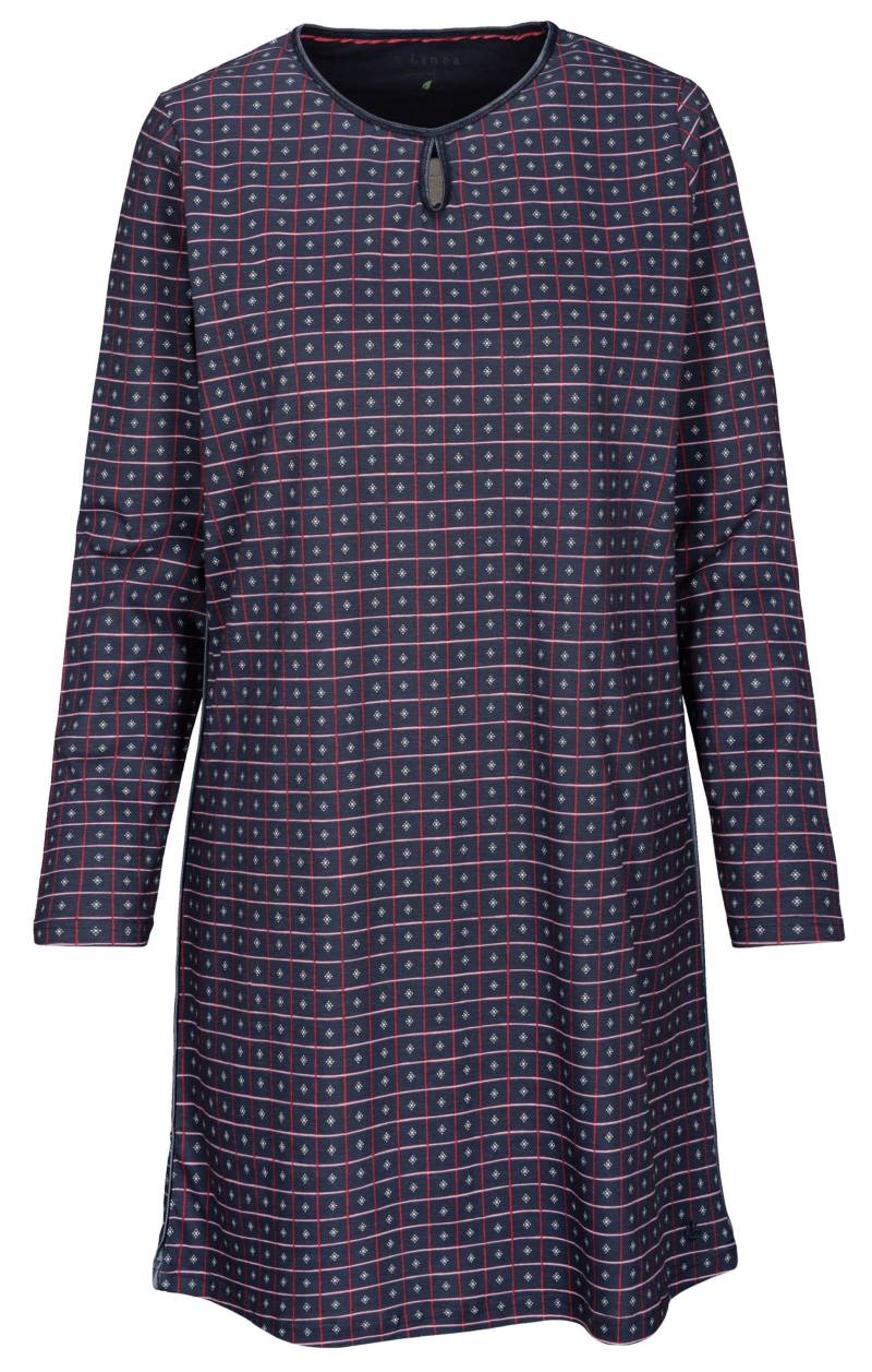 IN LINEA - Da.-Sleepshirt Druck indigo print - Gr. - 38 von IN LINEA