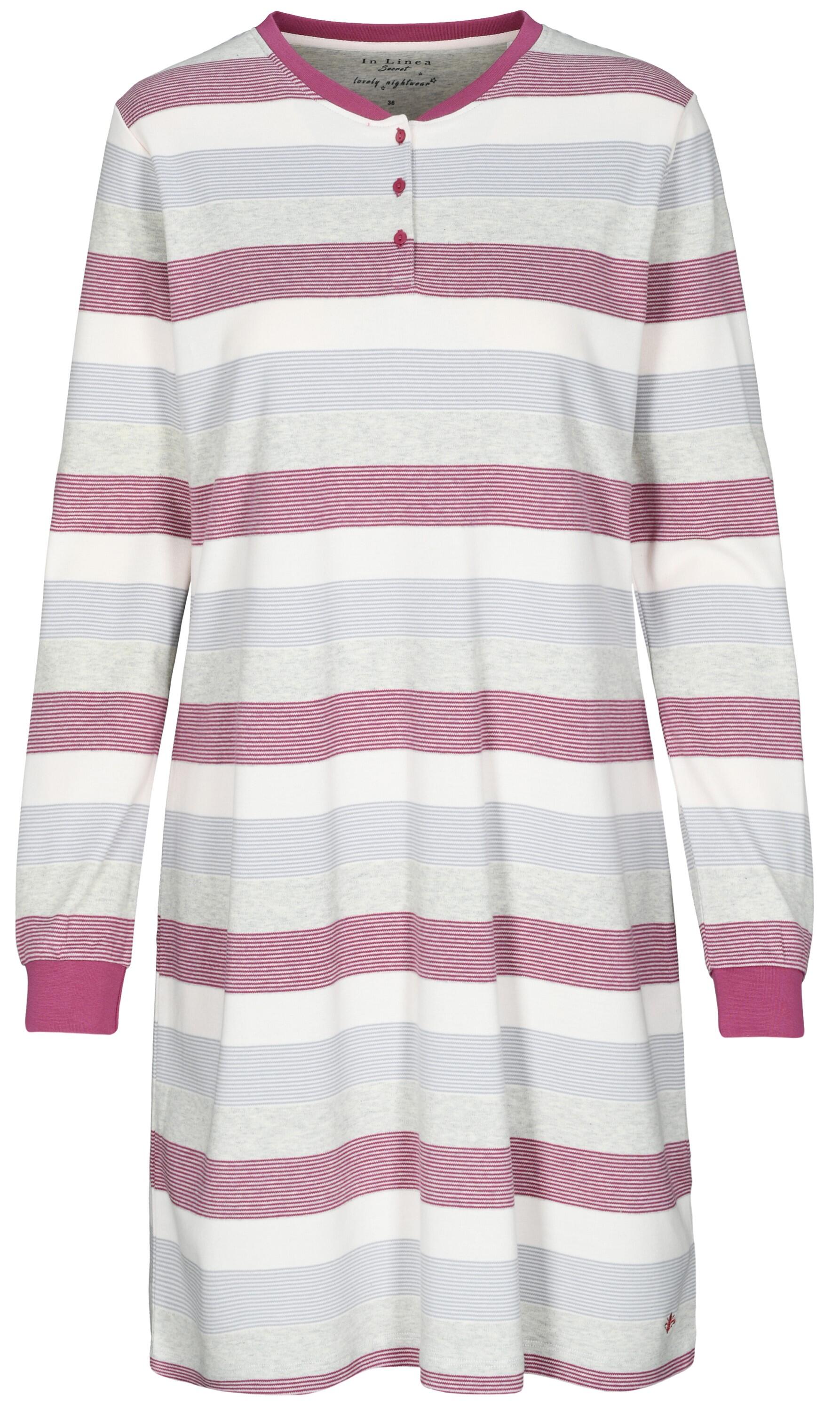 IN LINEA - Da.-Sleepshirt Interlock jam stripe - Gr. - 48 von IN LINEA