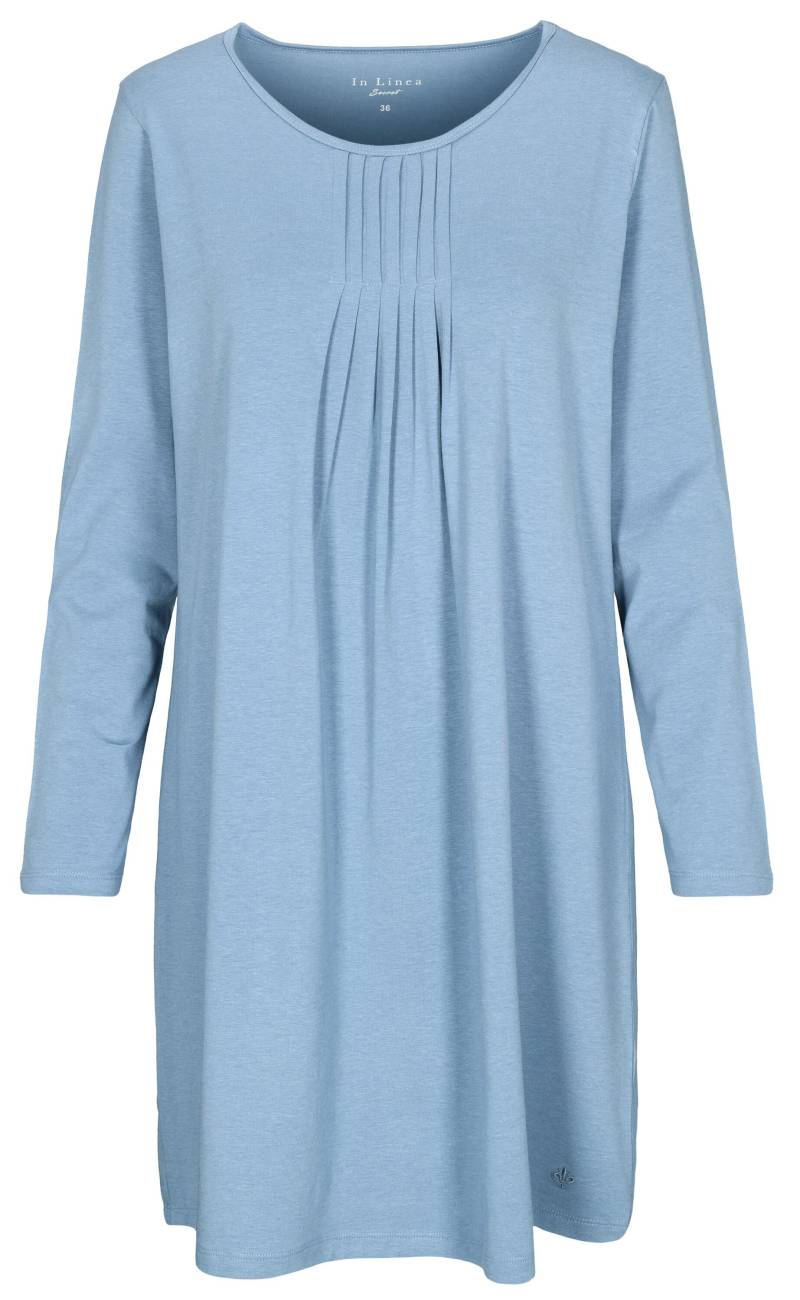IN LINEA - Da.-Sleepshirt Uni jeans - Gr. - 46 von IN LINEA