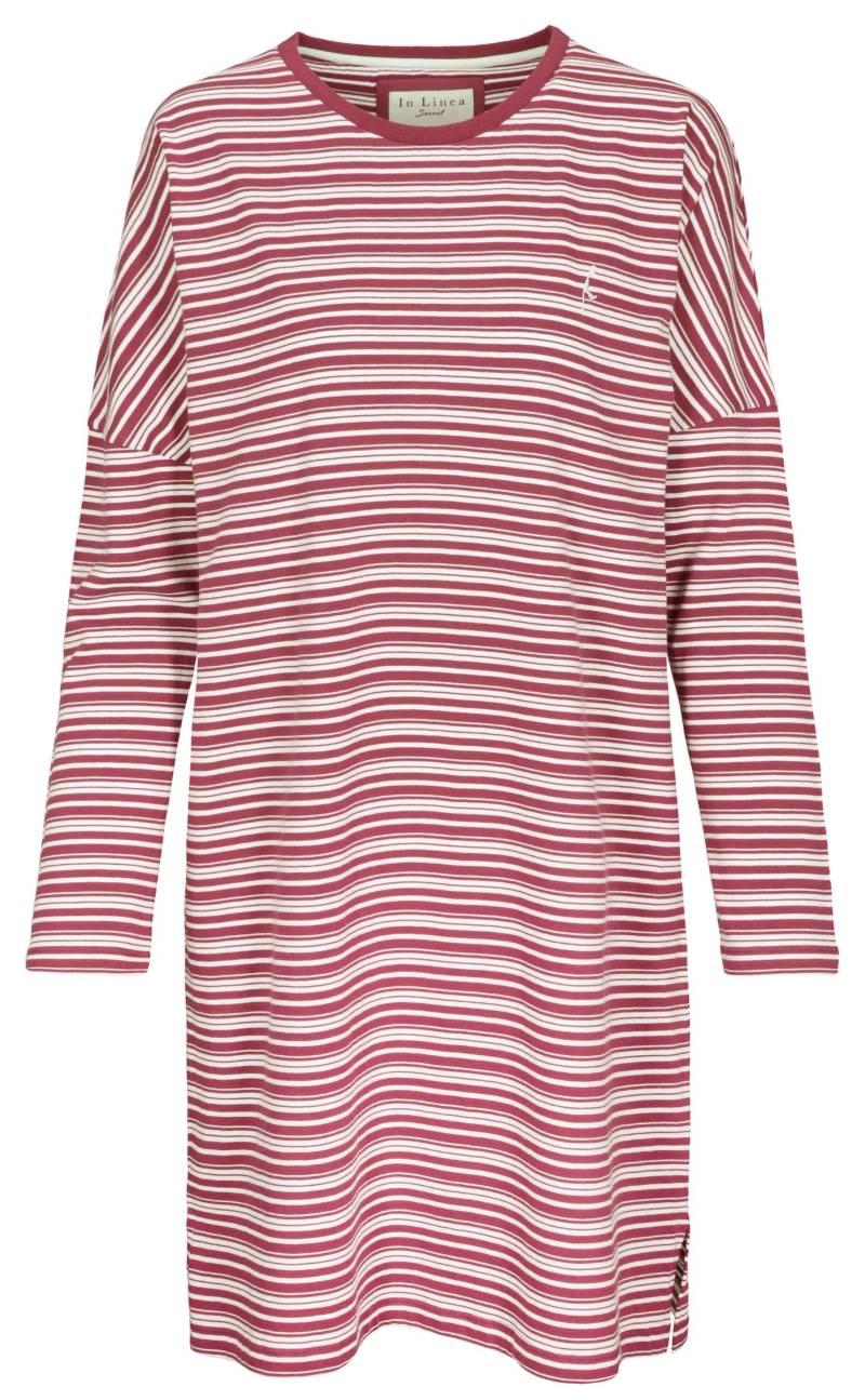 IN LINEA - Da.-Sleepshirt crimson stripe - Gr. - 38 von IN LINEA