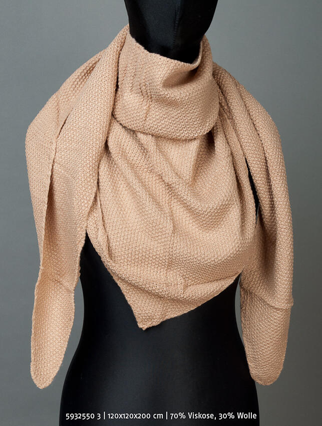 IN LINEA - Dreiecktuch 120/120/200cm camel - Gr. - One Size von IN LINEA