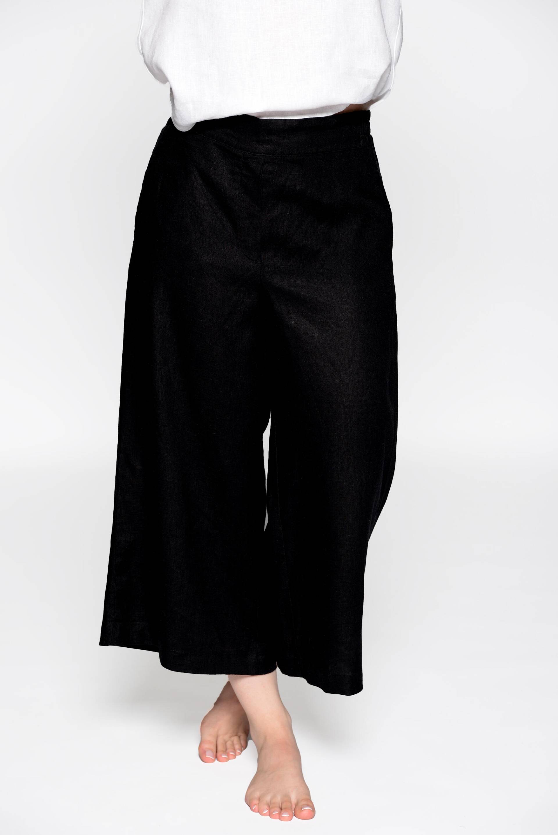 IN LINEA - Hose, 7/8-Länge 901 black - Gr. - 40 von IN LINEA