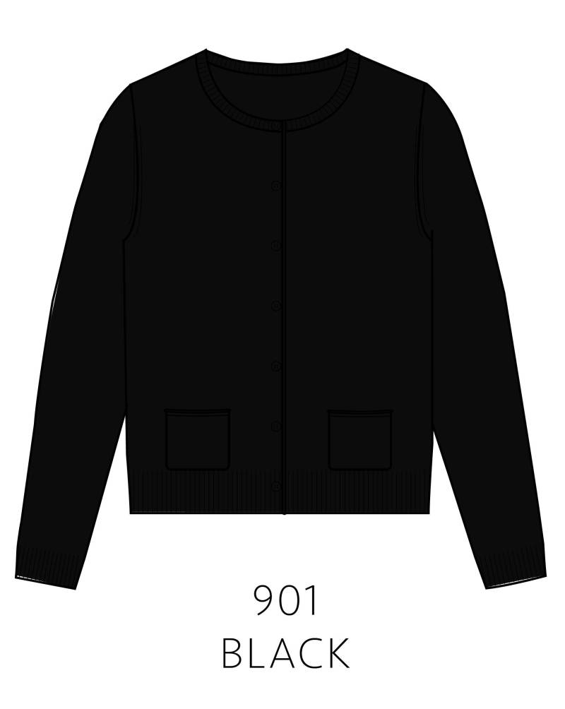 IN LINEA - NOS Cardigan, Rundhals 901 black - Gr. - 42 von IN LINEA