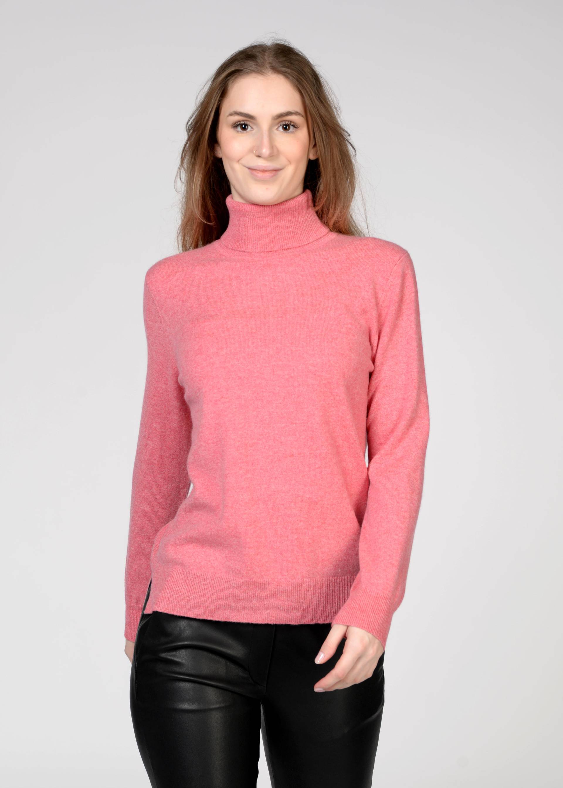 IN LINEA - NOS Pullover, Rollkragen 413 deep pink mel. - Gr. - 42 von IN LINEA