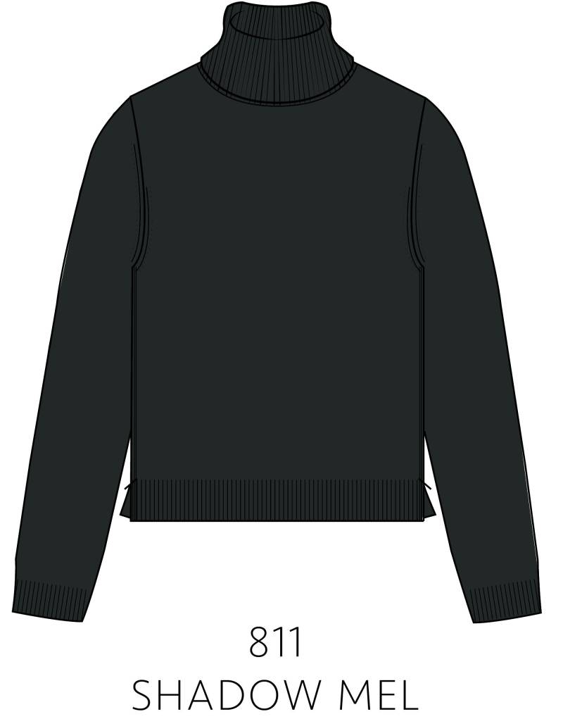 IN LINEA - NOS Pullover, Rollkragen 811 shadow mel. - Gr. - 44 von IN LINEA