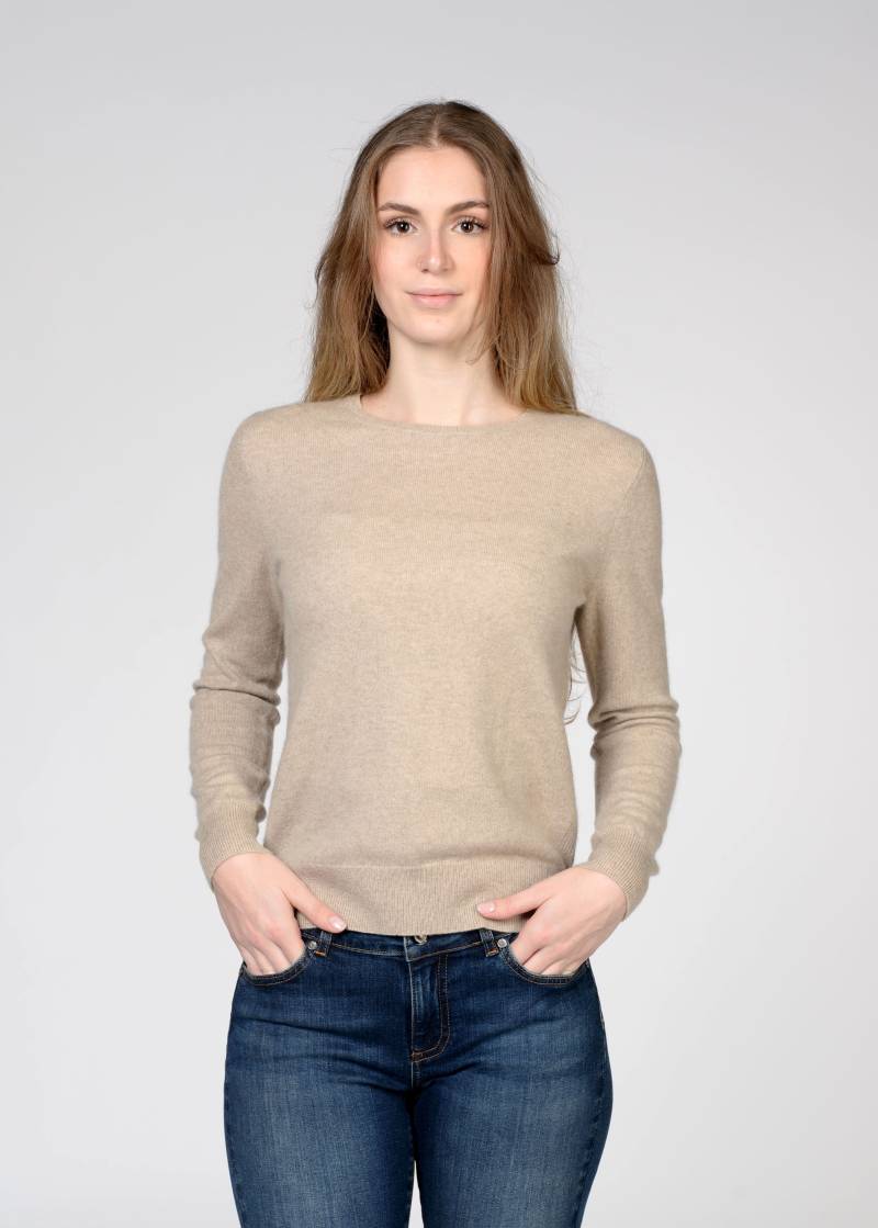 IN LINEA - NOS Pullover, Rundhals 205 taupe mel. - Gr. - 44 von IN LINEA