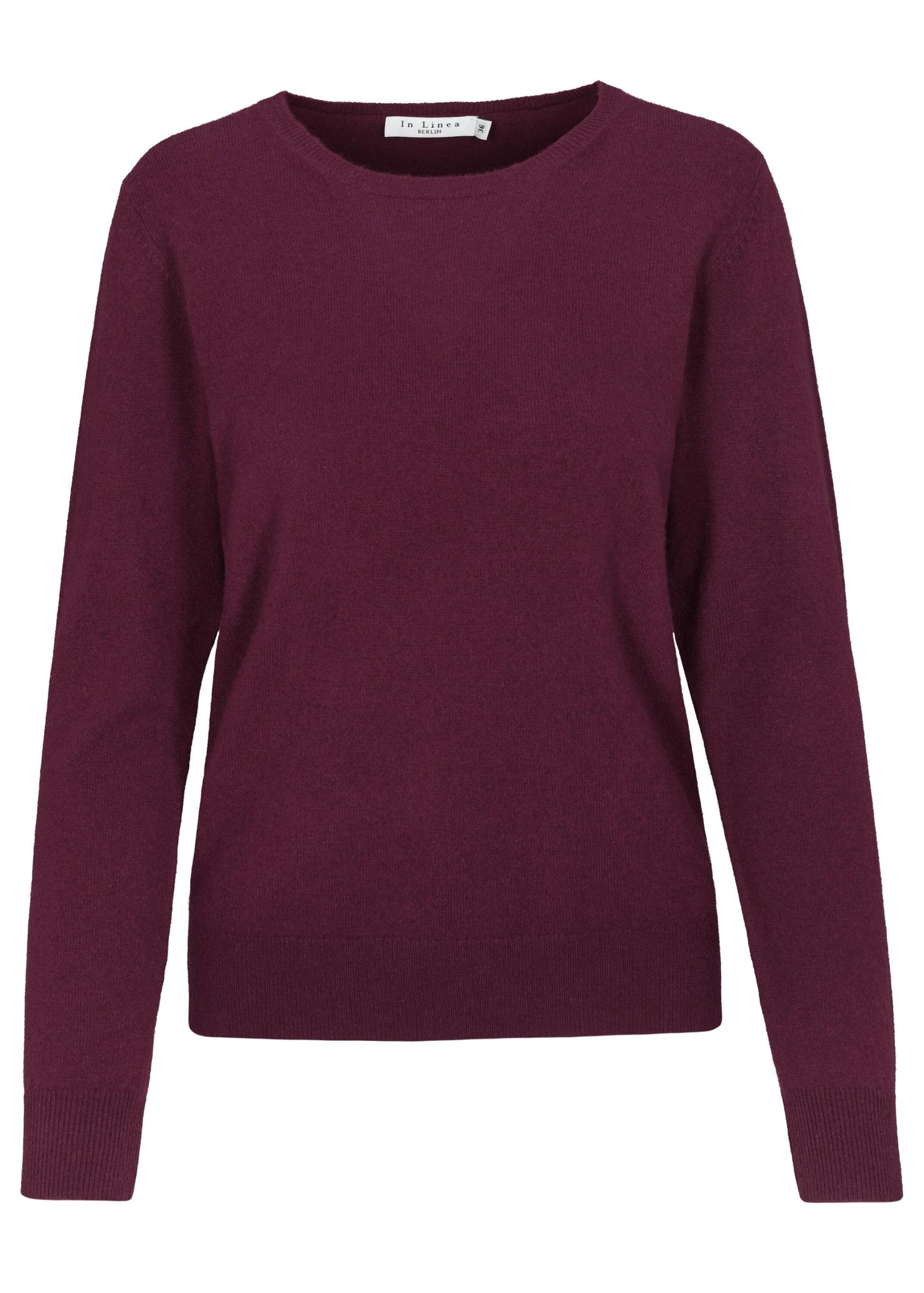 IN LINEA - NOS Pullover, Rundhals 448 cherry - Gr. - 40 von IN LINEA