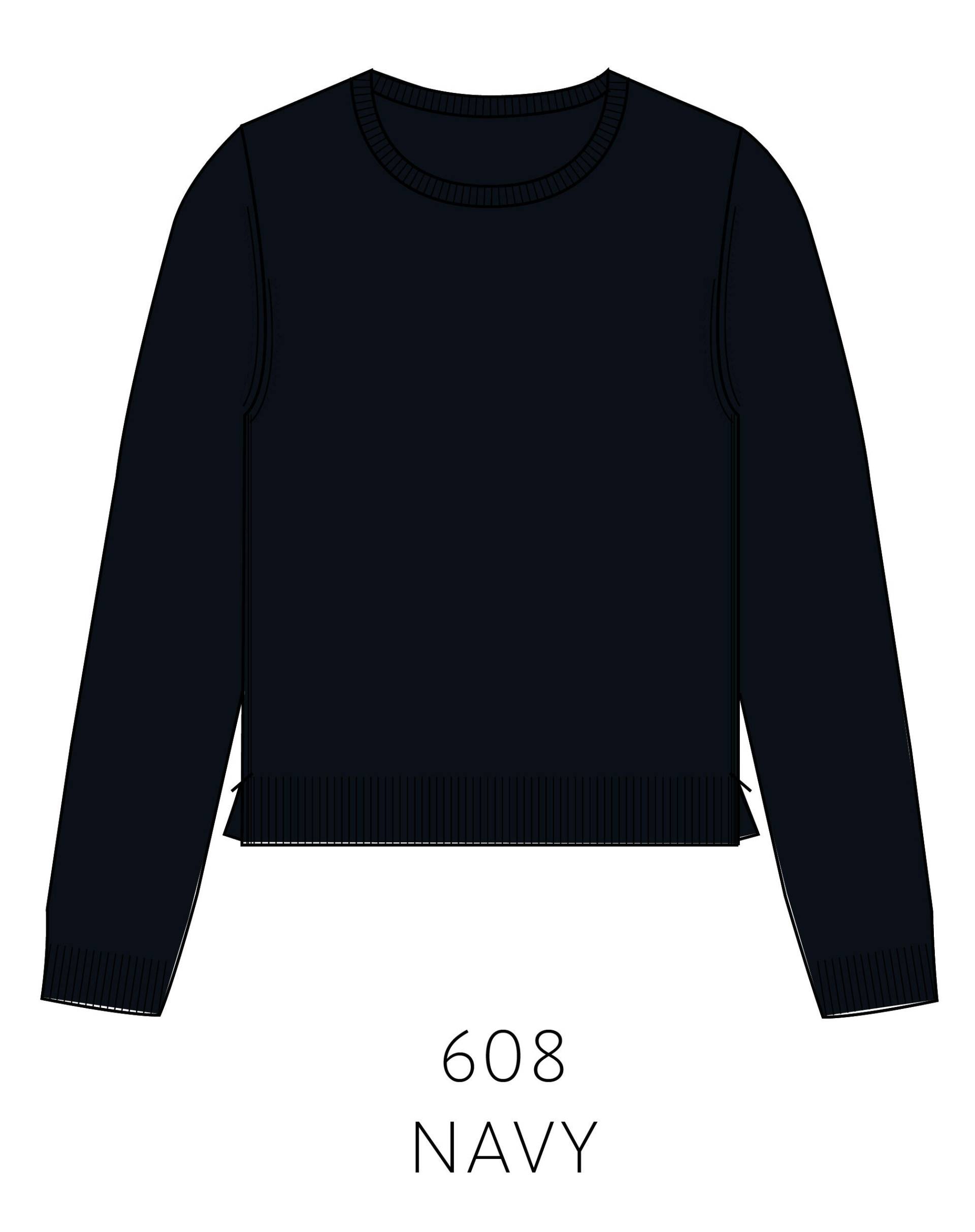 IN LINEA - NOS Pullover, Rundhals 608 navy - Gr. - 40 von IN LINEA