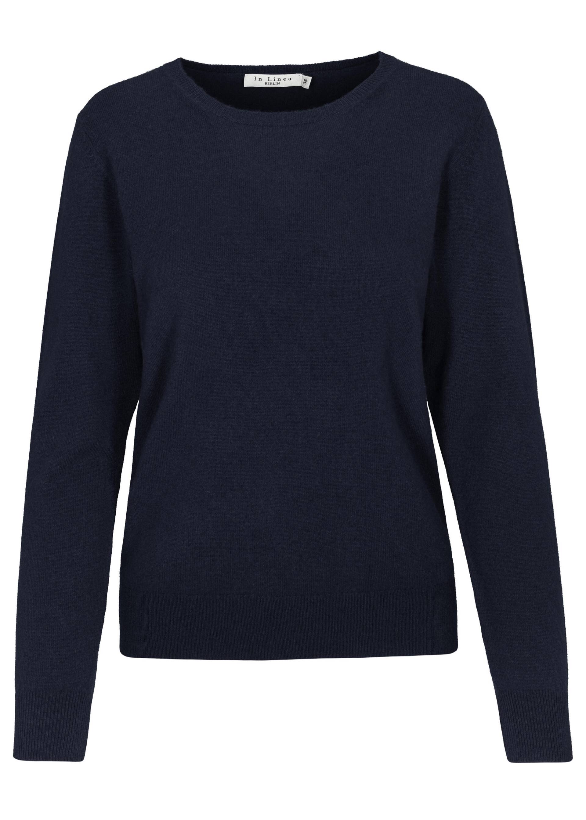 IN LINEA - NOS Pullover, Rundhals 615 navy - Gr. - 36 von IN LINEA