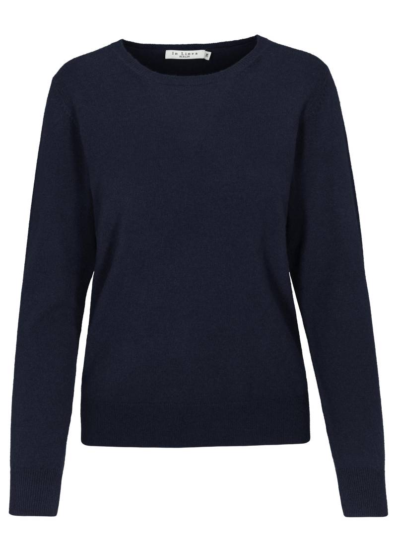 IN LINEA - NOS Pullover, Rundhals 615 navy - Gr. - 36 von IN LINEA