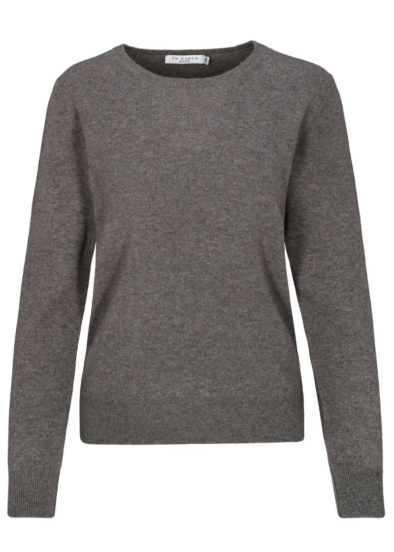 IN LINEA - NOS Pullover, Rundhals 706 taupe mel. - Gr. - 42 von IN LINEA