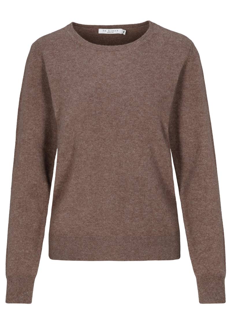 IN LINEA - NOS Pullover, Rundhals 742 toffee mel. - Gr. - 36 von IN LINEA