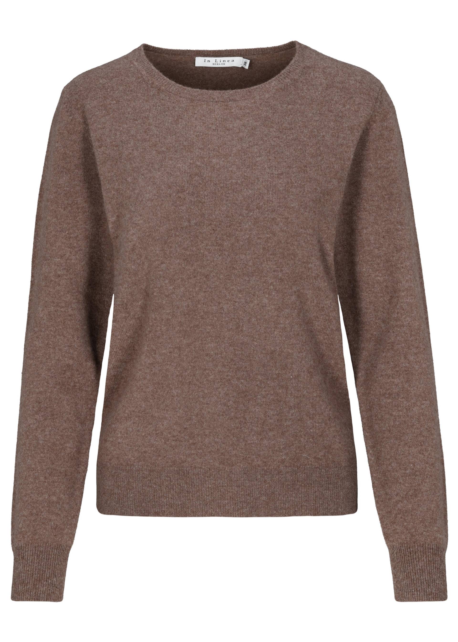 IN LINEA - NOS Pullover, Rundhals 742 toffee mel. - Gr. - 46 von IN LINEA