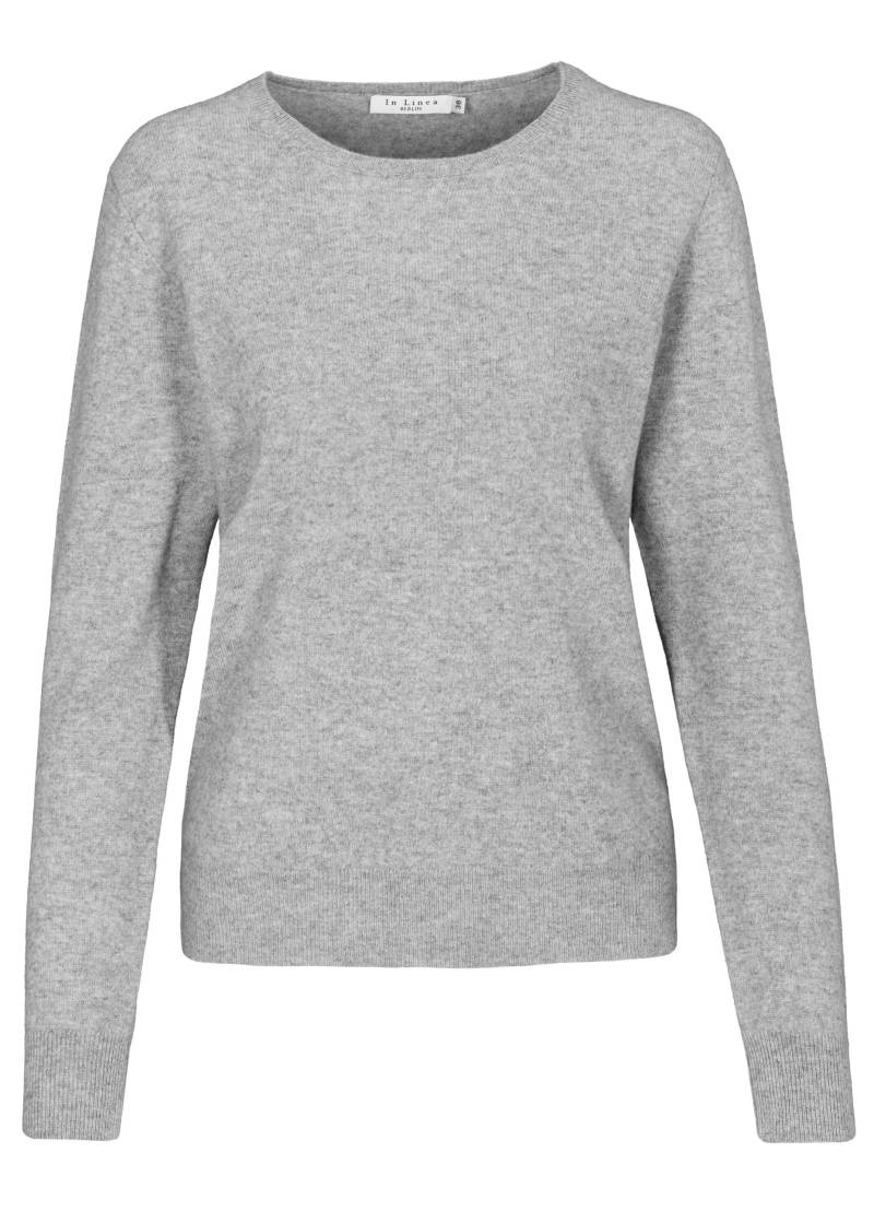 IN LINEA - NOS Pullover, Rundhals 808 flanell mel. - Gr. - 40 von IN LINEA