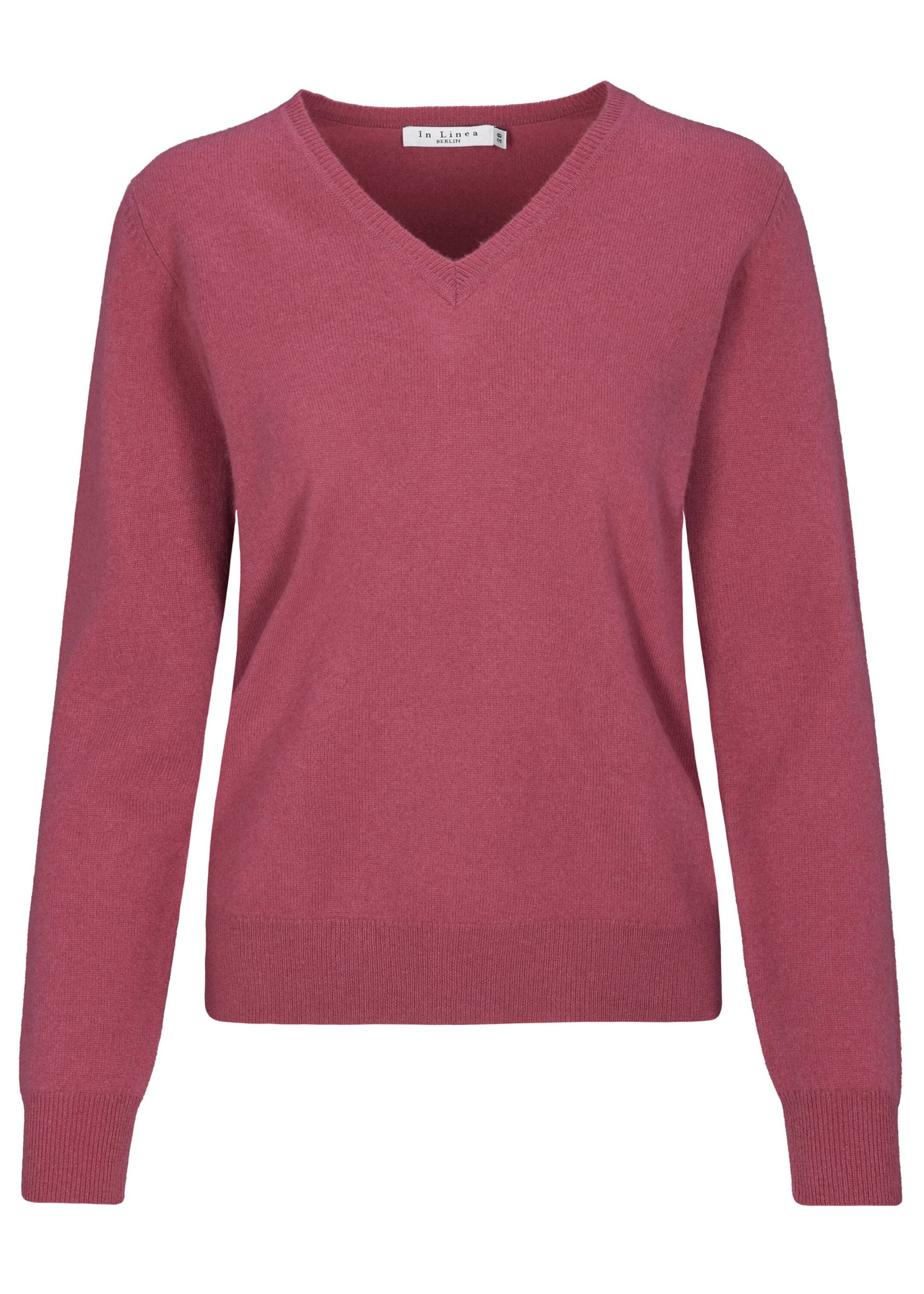 IN LINEA - NOS Pullover, V-Ausschnitt 446 punch - Gr. - 36 von IN LINEA