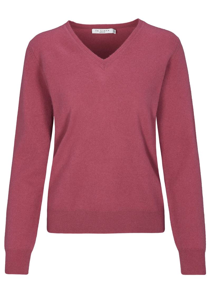 IN LINEA - NOS Pullover, V-Ausschnitt 446 punch - Gr. - 36 von IN LINEA