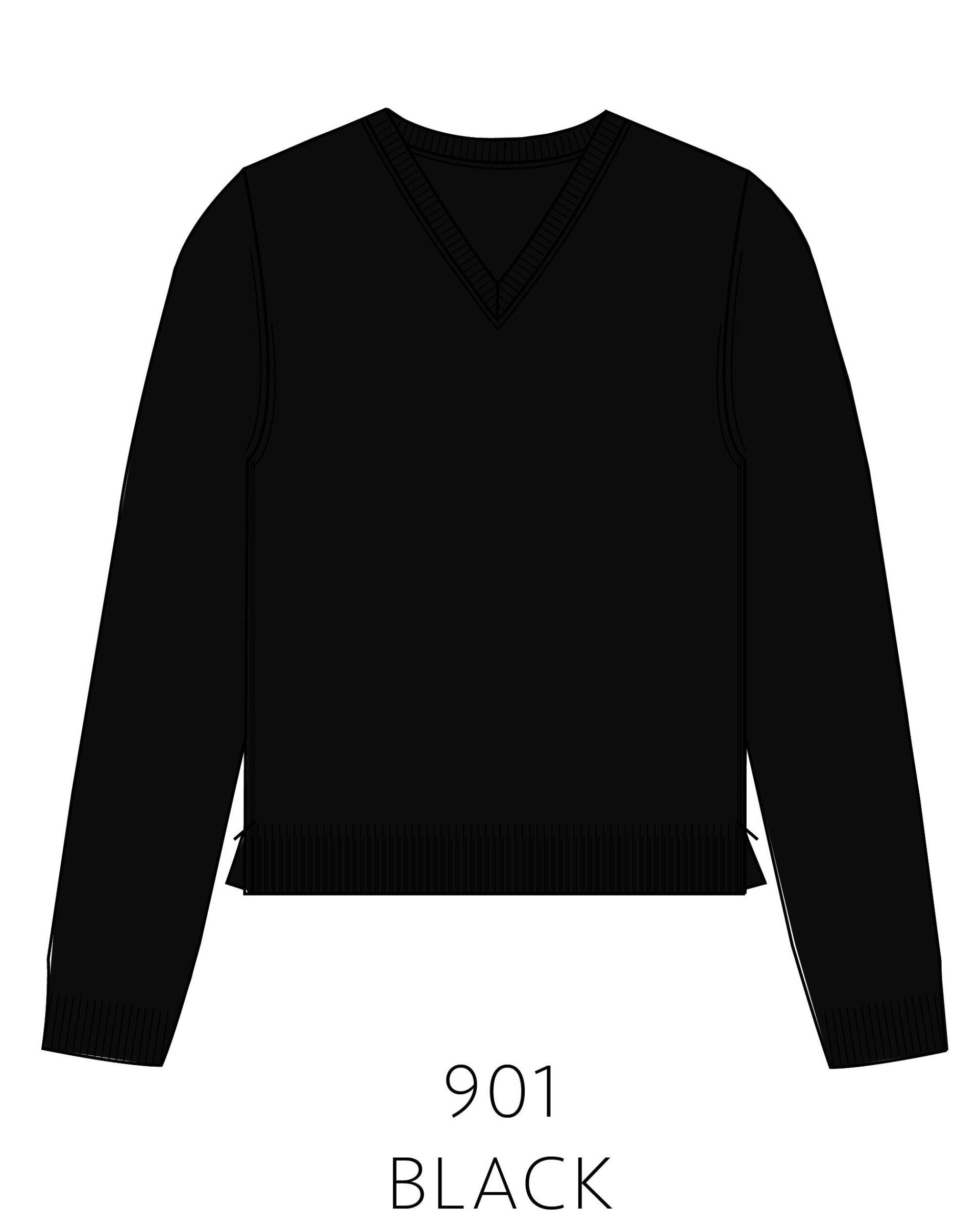 IN LINEA - NOS Pullover, V-Ausschnitt 901 black - Gr. - 38 von IN LINEA