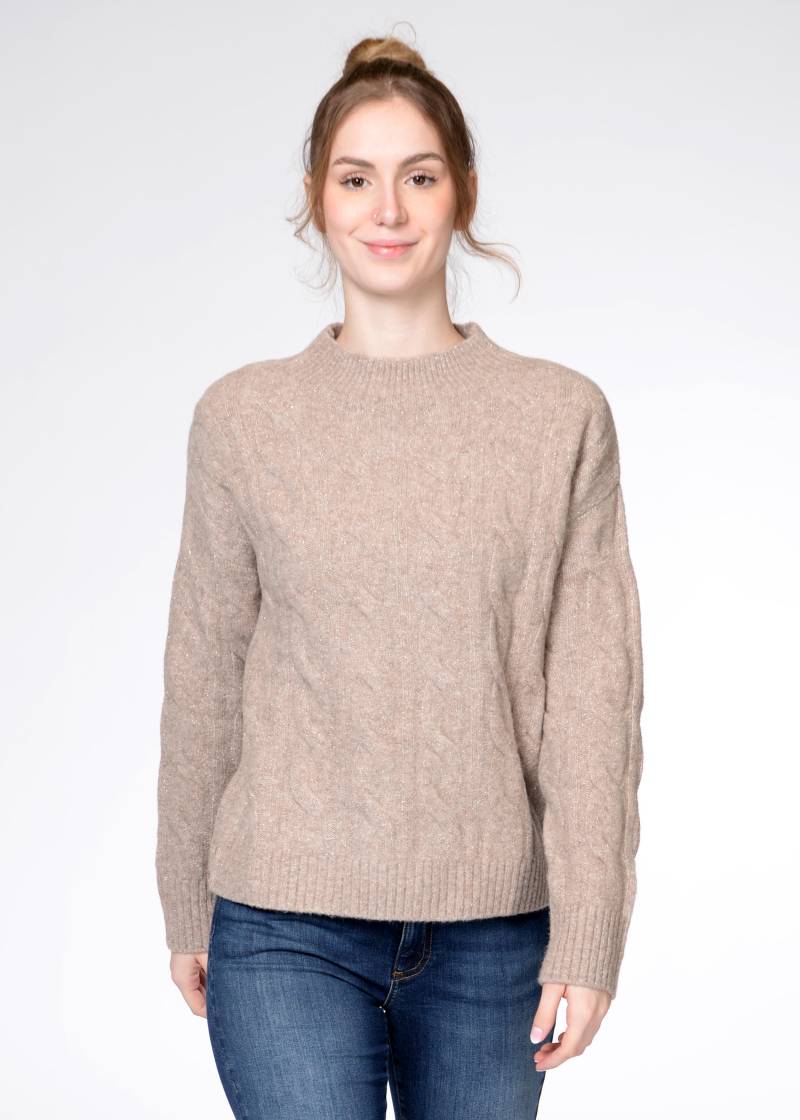 IN LINEA - Pullover, 1/1-Arm taupe combo - Gr. - 42 von IN LINEA