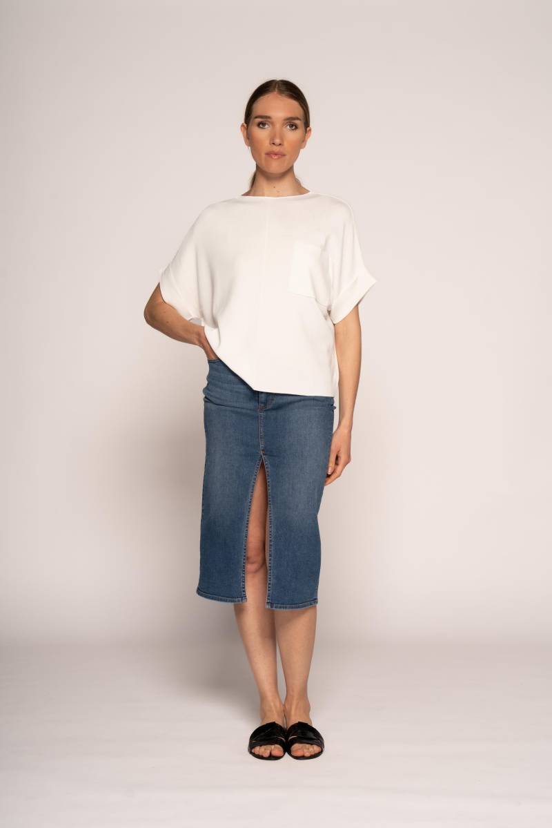 IN LINEA - Pullover, Oversize, 1/2-Arm white - Gr. - 44 von IN LINEA