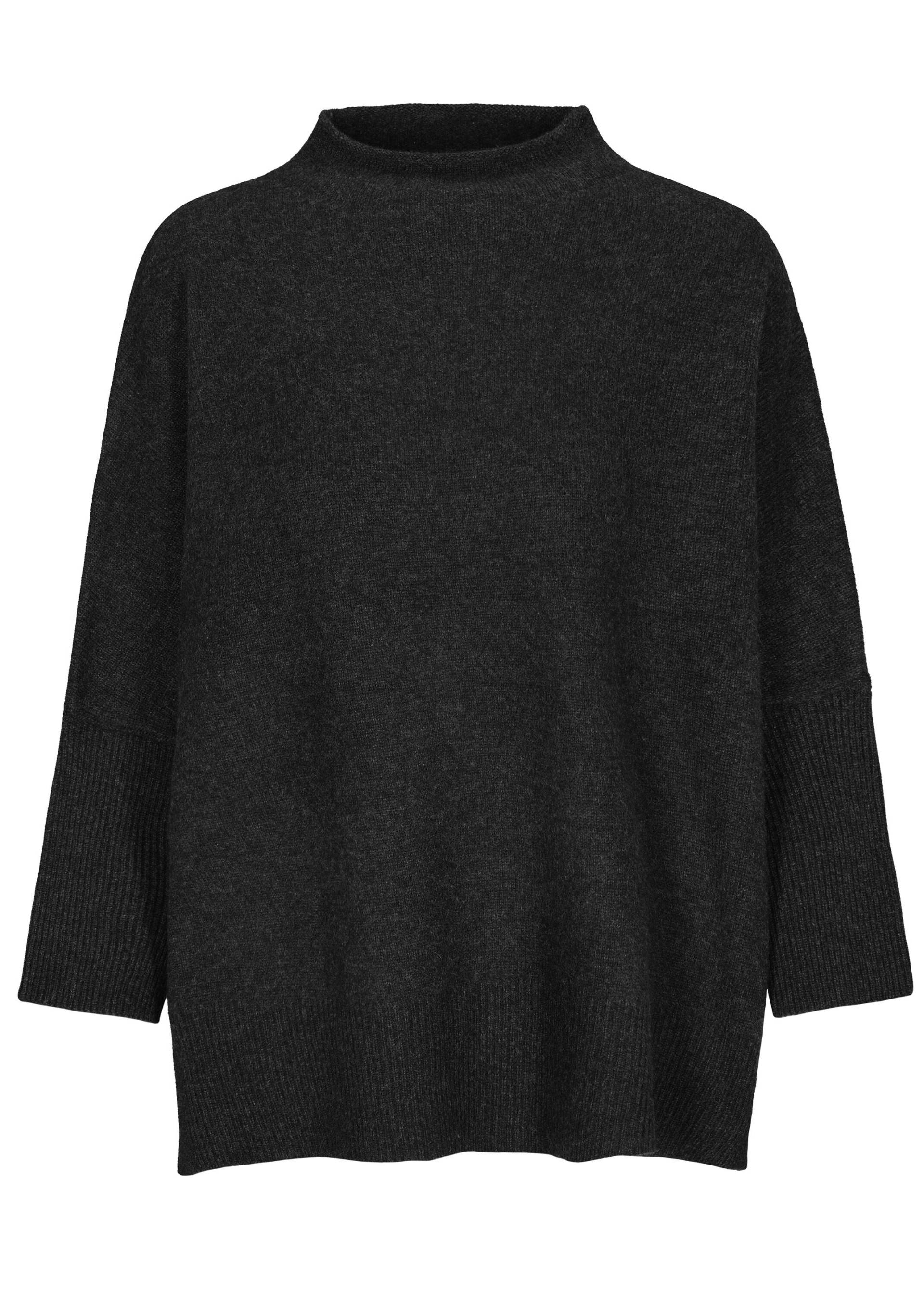 IN LINEA - Pullover, Rundhals, Oversize 806 anthra mel. - Gr. - 46 von IN LINEA