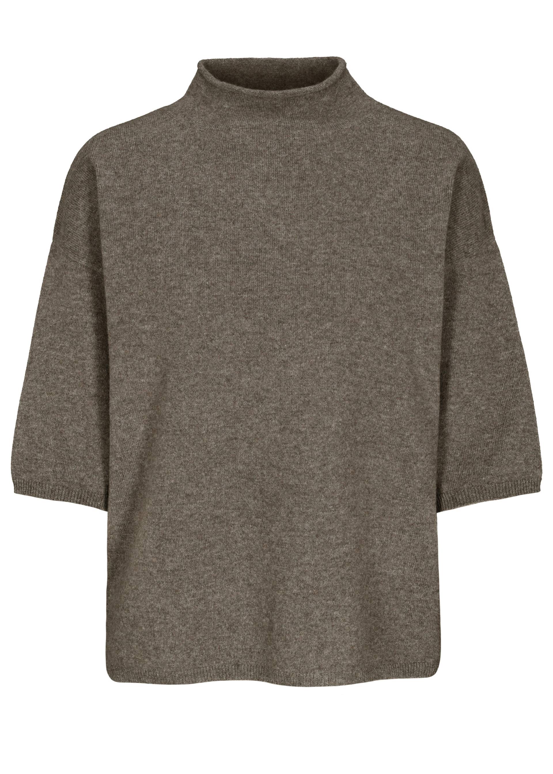 IN LINEA - Pullover, Stehbund, 3/4-Arm 706 taupe mel. - Gr. - 42 von IN LINEA