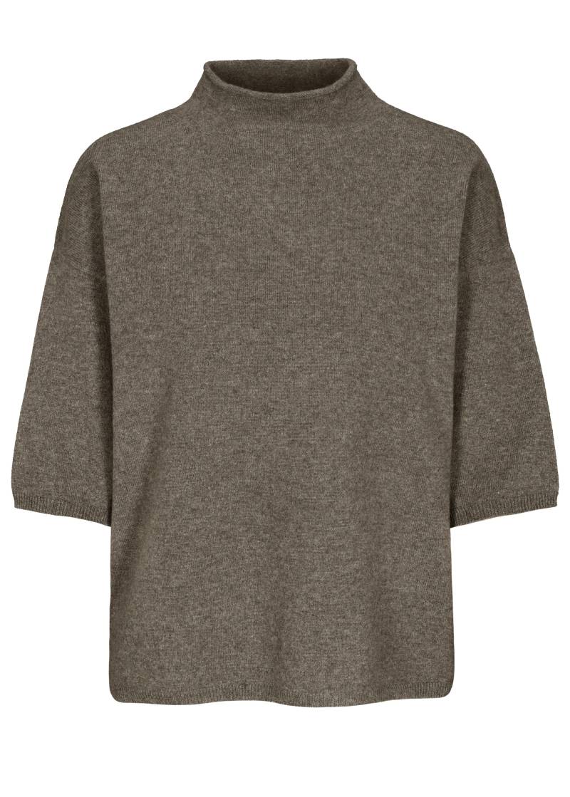 IN LINEA - Pullover, Stehbund, 3/4-Arm 706 taupe mel. - Gr. - 42 von IN LINEA