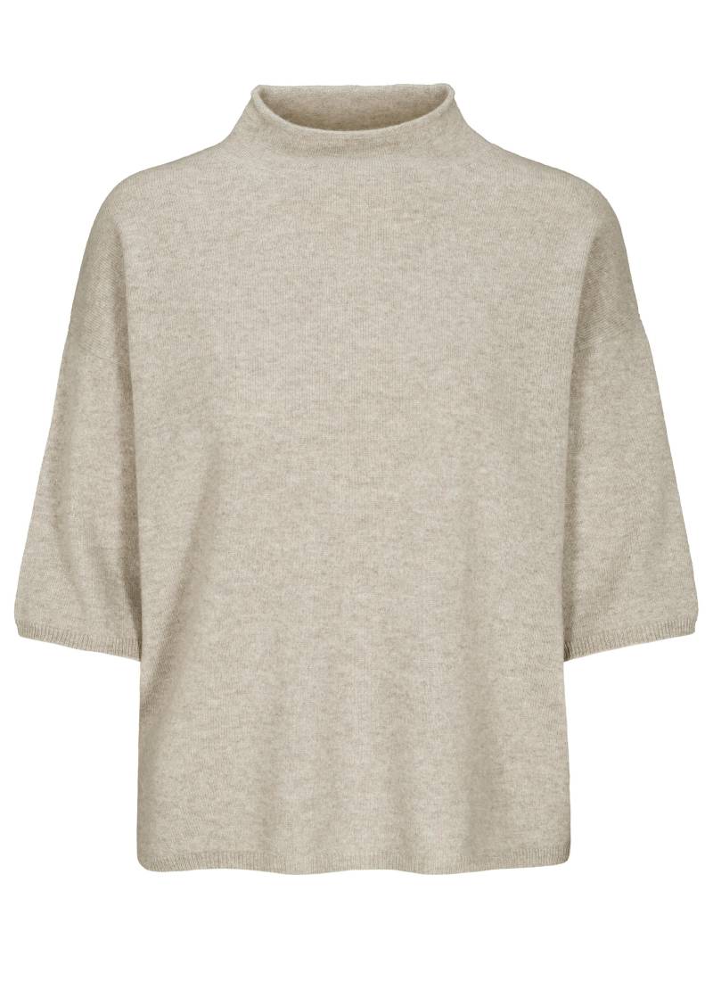 IN LINEA - Pullover, Stehbund, 3/4-Arm 842 stone mel. - Gr. - 38 von IN LINEA