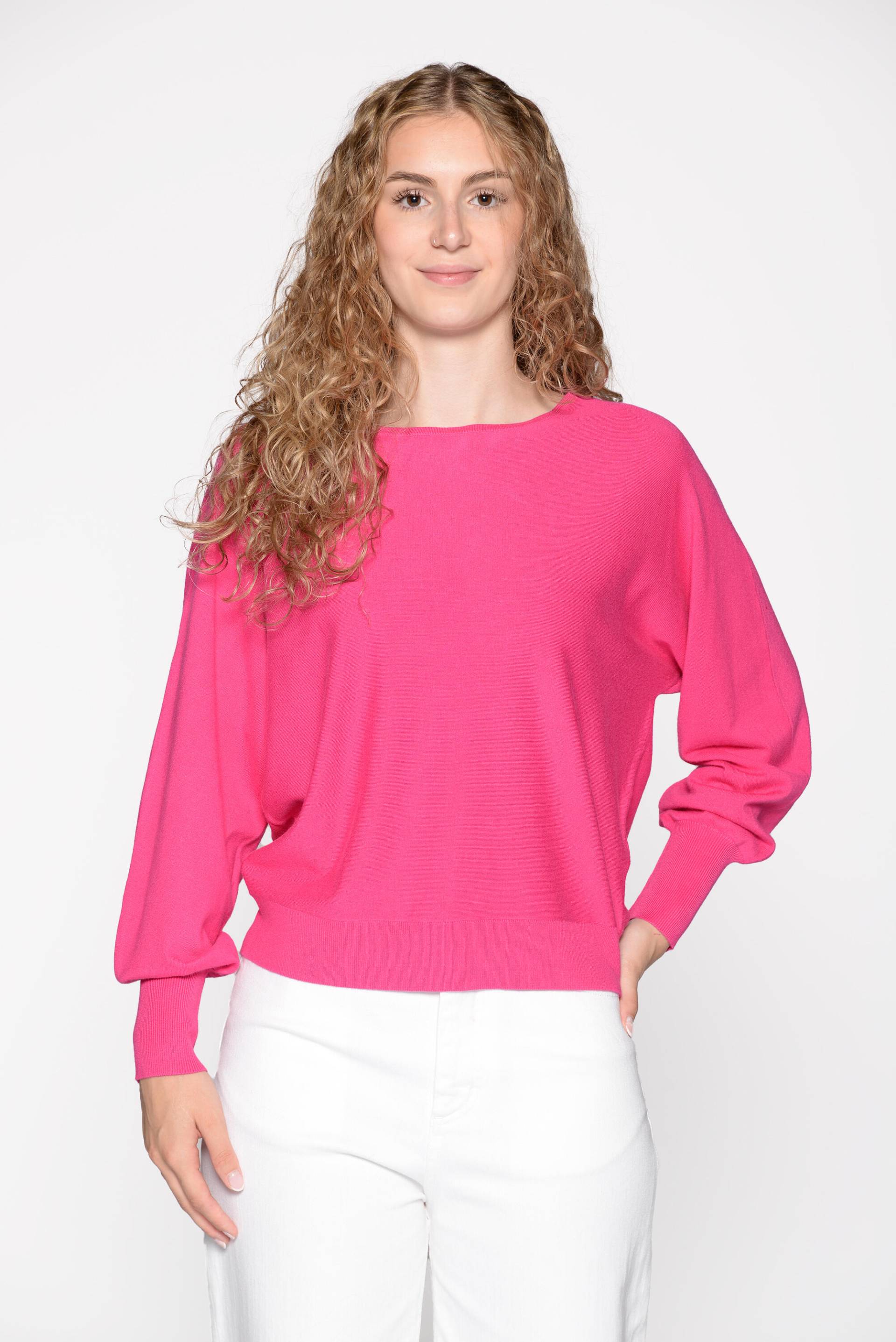 IN LINEA - Pullover, U-Boot-Ausschnitt 448 hot pink - Gr. - 38 von IN LINEA
