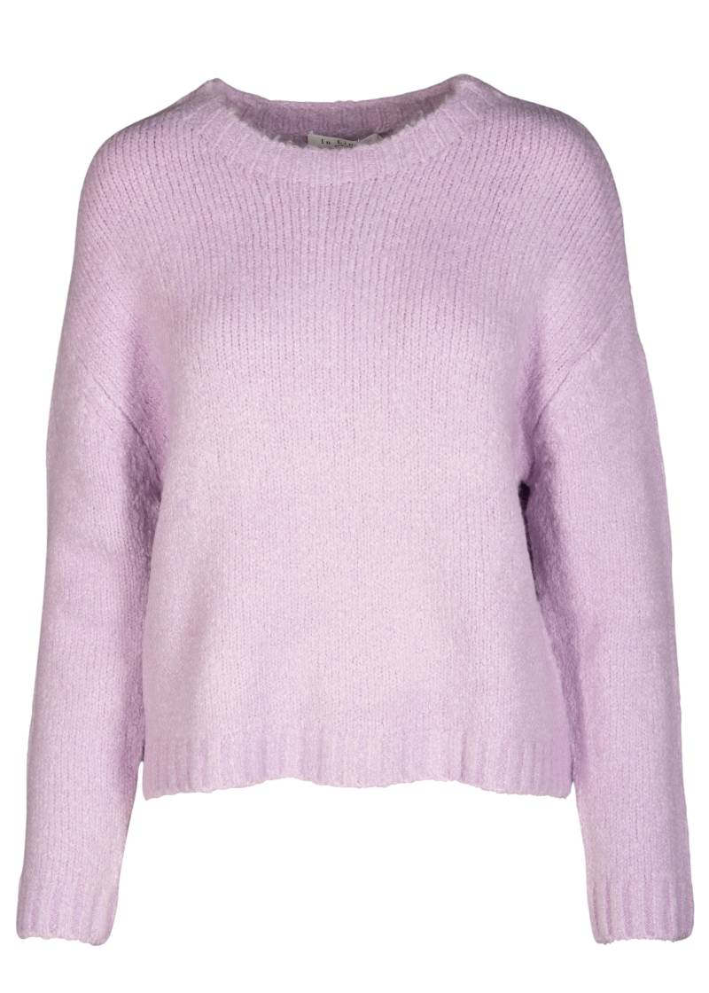 IN LINEA - Pullover,Rundhals, 1/1-Arm violet mel. - Gr. - 48 von IN LINEA