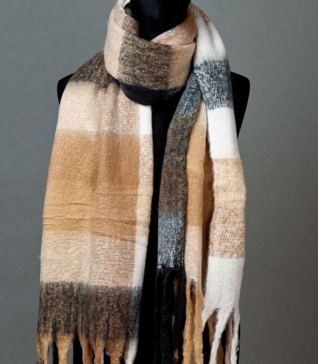 IN LINEA - Schal 52/220 cm braun beige - Gr. - One Size von IN LINEA