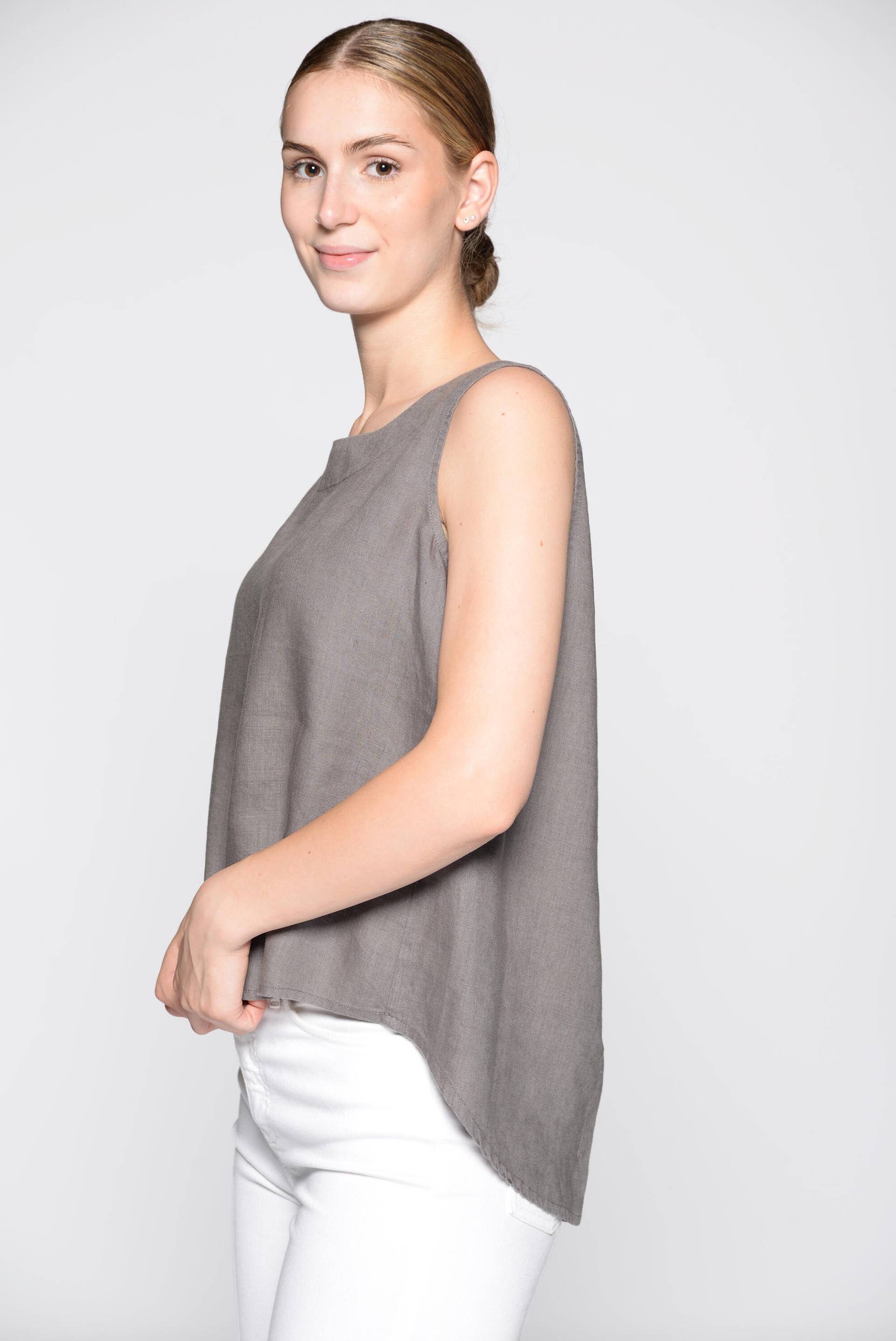 IN LINEA - Top, Rundhals 801 grey - Gr. - 36 von IN LINEA