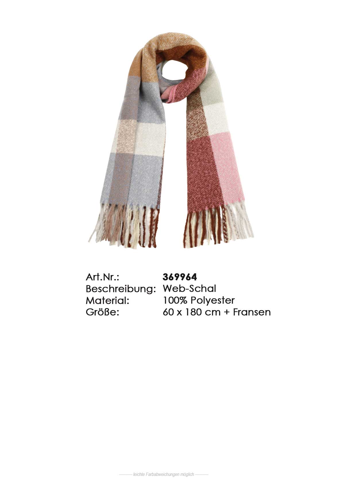 IN LINEA - Webschal 60/180 cm dusty blush - Gr. - One Size von IN LINEA