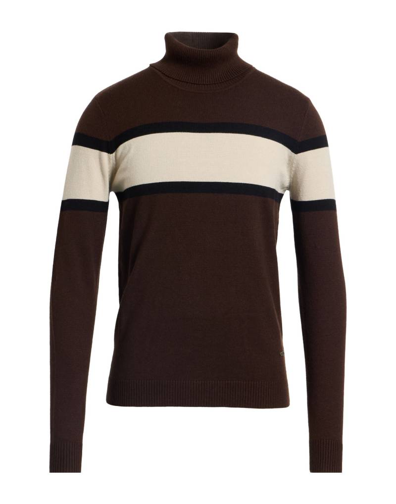 IN MY HOOD Rollkragenpullover Herren Dunkelbraun von IN MY HOOD