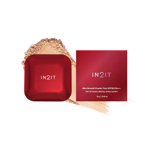 IN2IT - Ultra Smooth Powder Pact SPF35 PA+++ - 10g - 4N Neutral Honey von IN2IT