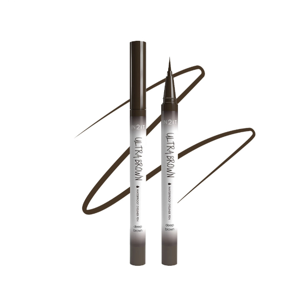 IN2IT - Ultrablack / Ultrabrown Waterproof Eyeliner Pen - 0.7g - EUB02 - Deep Brown von IN2IT
