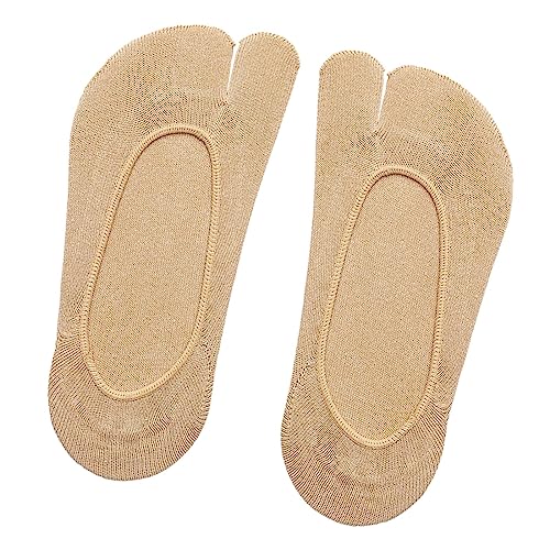 INACMWIH Damen-Flip-Flop-Socken mit 2 Zehen, unsichtbare Zehensocken für Loafer, Schuhe, Sneaker, Schwarz, Dunkle Haut, 1 Size INACMWIH Damen-Flip-Flop-Socken mit 2 Zehen, unsichtbare Zehensocken für Loafer, Schuhe, Sneaker, Schwarz, Dunkle Haut, 1 Size von INACMWIH
