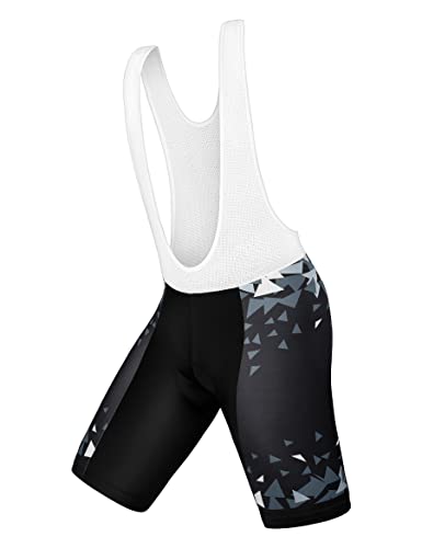 INBIKE Fahrrad Trägerhose Kurz Herren mit Sitzpolster Radlerhose Bib Shorts Atmungsaktiv Dehnbar Trägershorts für Radsport Mountainbike L von INBIKE