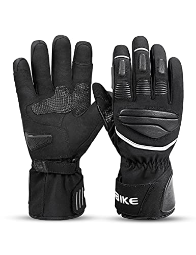 INBIKE Fahrradhandschuhe Herren Winter Handschuhe Winddicht Wasserdicht mit 3M Thinsulate und HIPPRA Membran Motorrad Fahrrad Rennrad Schwarz M von INBIKE