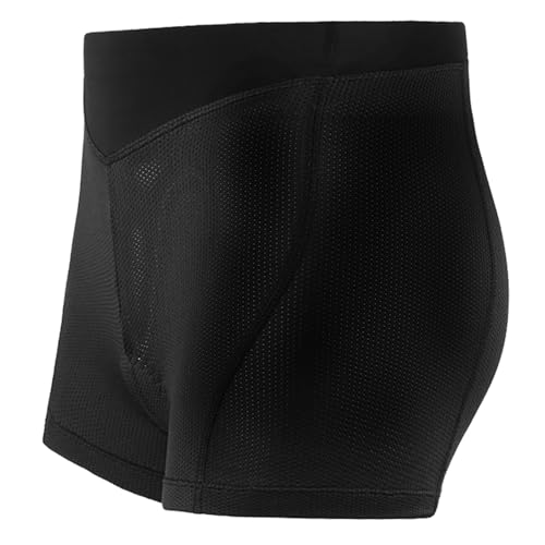 INBIKE Fahrradhose Damen Gepolstert Gel Radlerhose Kurz Baumwolle fahrradunterhose Fahrrad Radler Unterhose Radunterhose mit Sitzpolster für Downhill MTB Reiten Radsport L von INBIKE