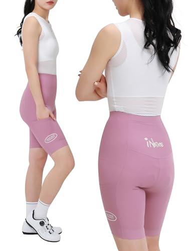 INBIKE Fahrradhose Radunterhose Rennradhose Radlerhose Damen Frauen Sommer Kurz Radsport Hose Gepolstert mit 3D Sitzpolsterung Einer Tasche Atmungsaktiv Hochelastisch, Rosa S INBIKE Fahrradhose Radunterhose Rennradhose Radlerhose Damen Frauen Sommer Kurz Radsport Hose Gepolstert mit 3D Sitzpolsterung Einer Tasche Atmungsaktiv Hochelastisch, Rosa S von INBIKE