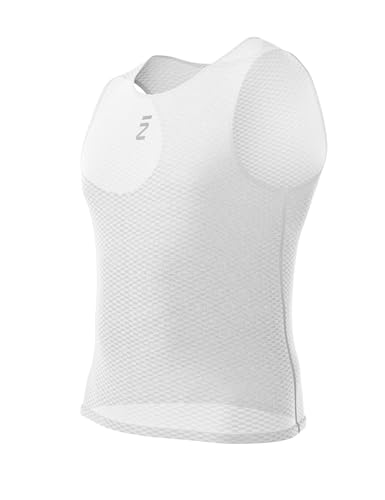 INBIKE Herren Ärmellose Funktionsunterhemd Fahrrad Shirt Unterhemd Unterwäsche Schnelltrocknend Atmungsaktiv Tank Tops Weste Sommer Fahrradbekleidung Sporthemden Fahrradtrikot Weiß 4XL von INBIKE
