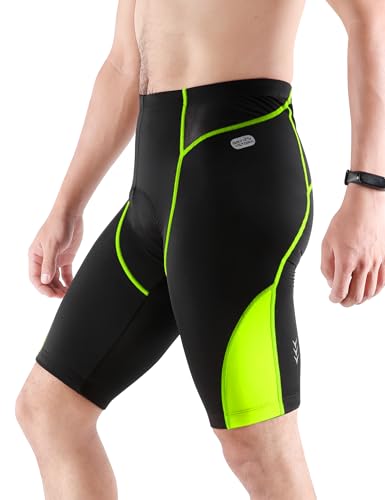 INBIKE Radlerhose Herren mit Sitzpolster Radhose Kurz Gepolstert Baumwolle Fahrradhose Radunterhose Hose für Downhill MTB Reiten Radsport, Grün S INBIKE Radlerhose Herren mit Sitzpolster Radhose Kurz Gepolstert Baumwolle Fahrradhose Radunterhose Hose für Downhill MTB Reiten Radsport, Grün S von INBIKE