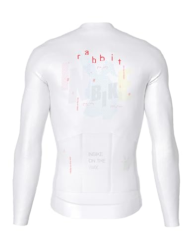 INBIKE Radtrikot Herren Langarm mit 3 Taschen Fahrradtrikot Elastisch Atmungsaktiv Schnell Trocknen Hautfreundlich M von INBIKE